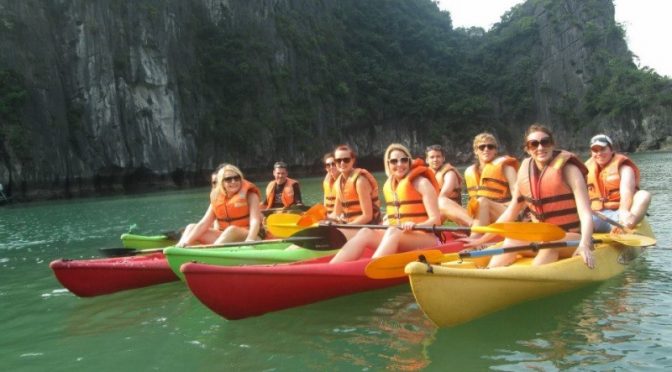 Halong Bay on Rosa Cruise 3 days 2 nights - Full Day kayaking